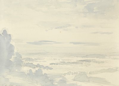 Distância, 1915 (grafite e wc no papel) de Philip Wilson Steer